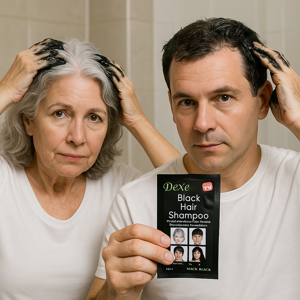 Shampoo mágico para cubrir las canas ¡Fácil, rápido y efectivo!