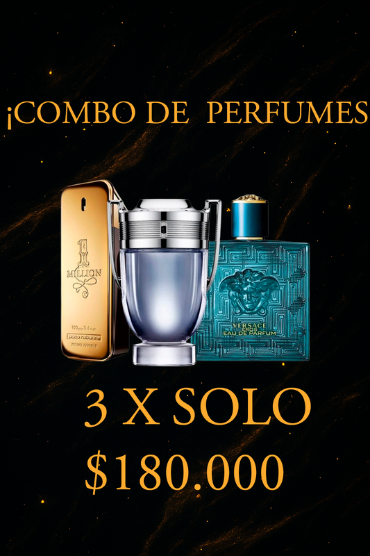 Combo de 3  perfumes de hombre