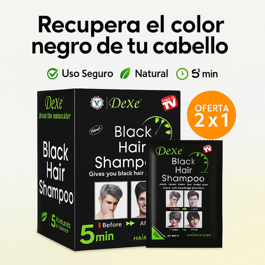 Shampoo mágico para cubrir las canas ¡Fácil, rápido y efectivo!