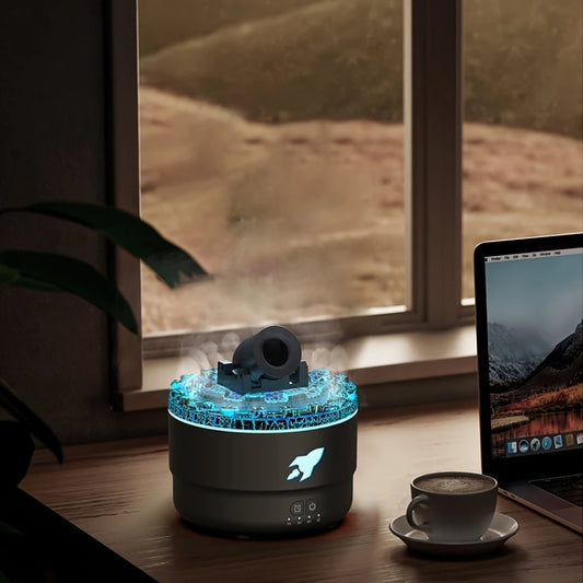 Humidificador Bola de Cañón 4 en 1 – Aroma, Luz y Estilo en Tu Espacio