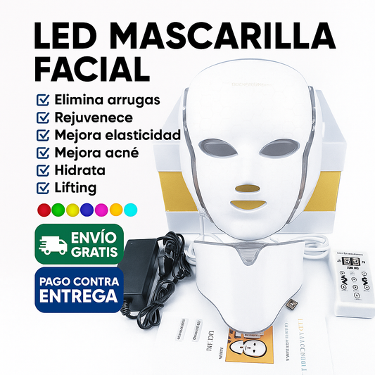 Mascarilla LED Rejuvenecedora – Tu Spa Facial en Casa